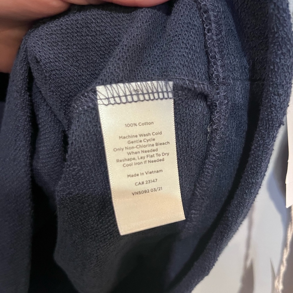 Haven well within oversized Turtleneck sweatshirt size medium navy NWT - Picture 4 of 6